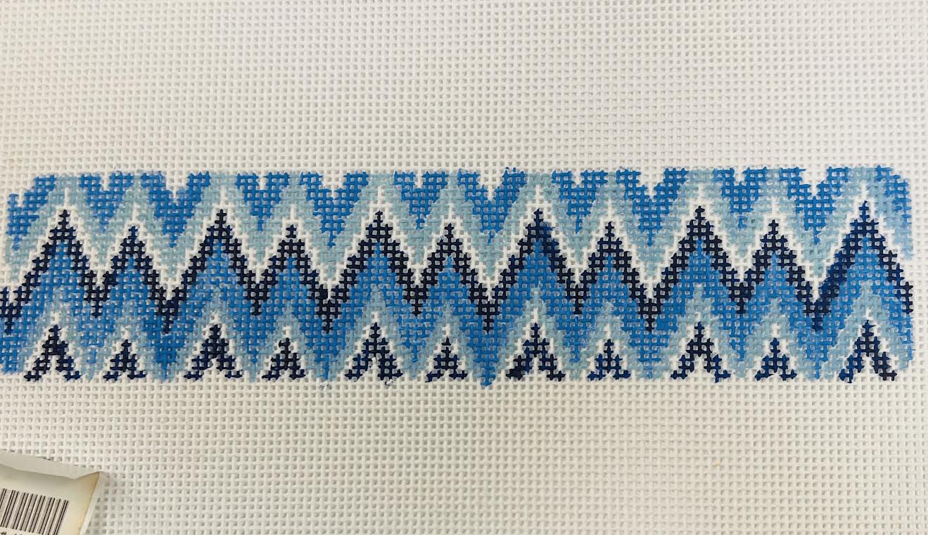 blue zig zag cuff