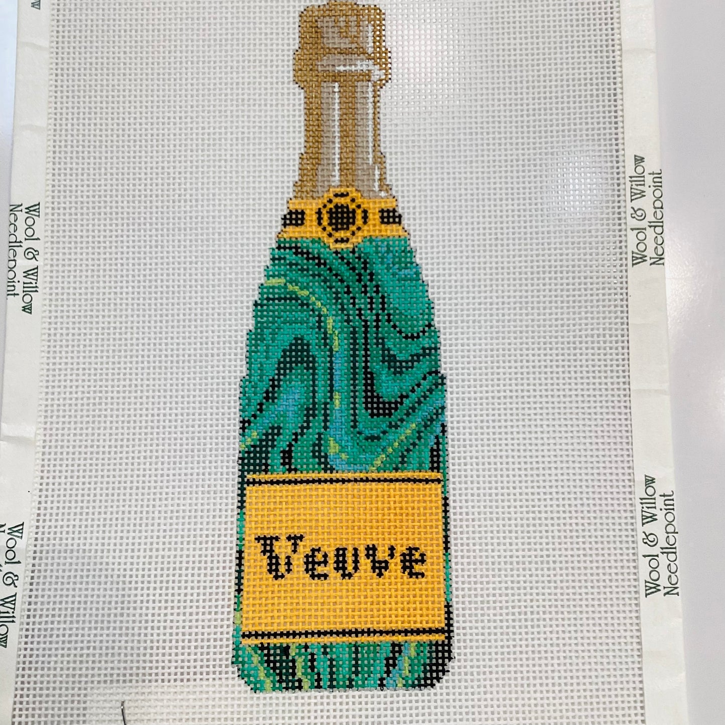 Veuve bottle-Green marble