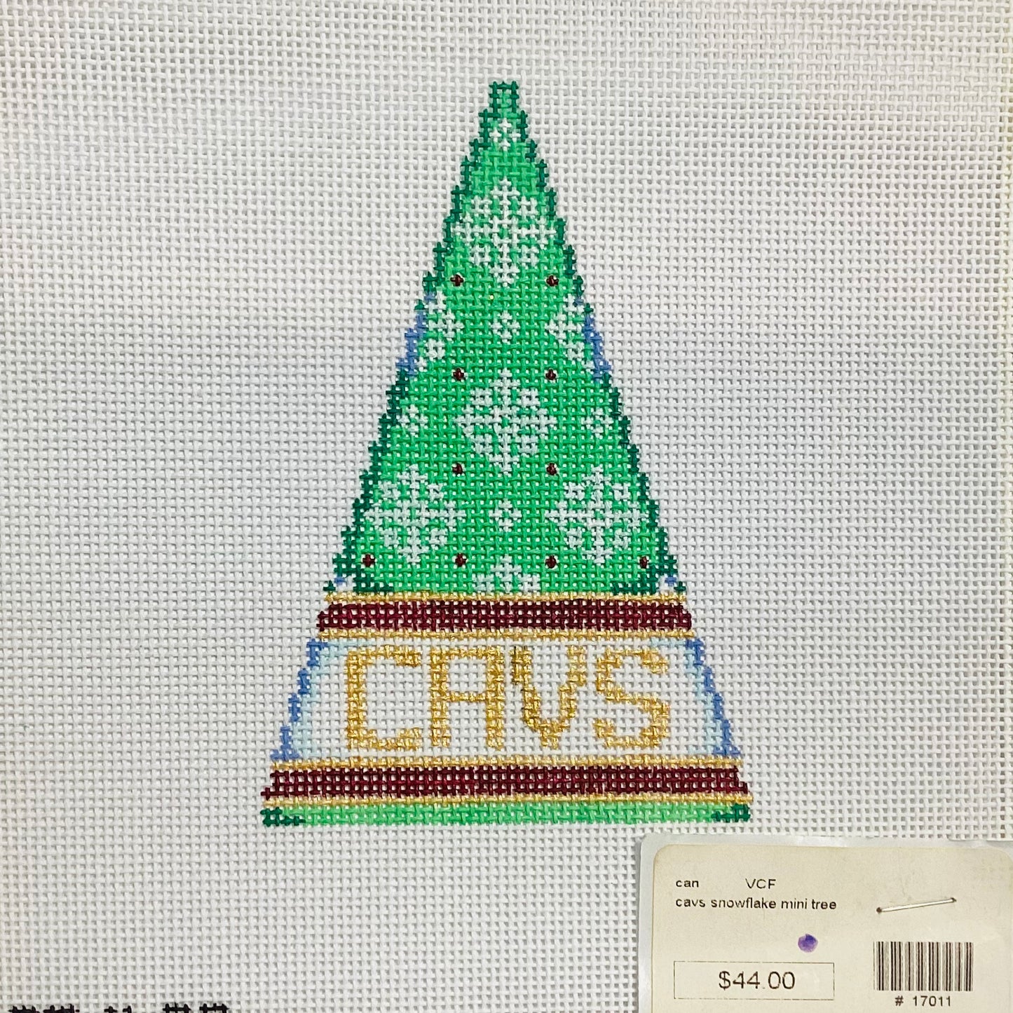 cavs snowflake mini tree