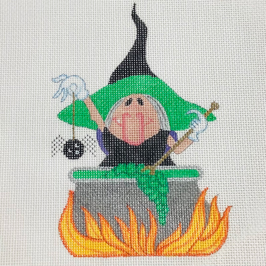 Halloween Witch w/ cauldron