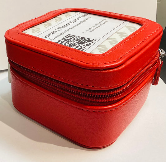 Leather case 5 inch - Red