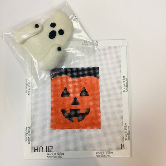 Pumpkin Treat Bag with Ghost