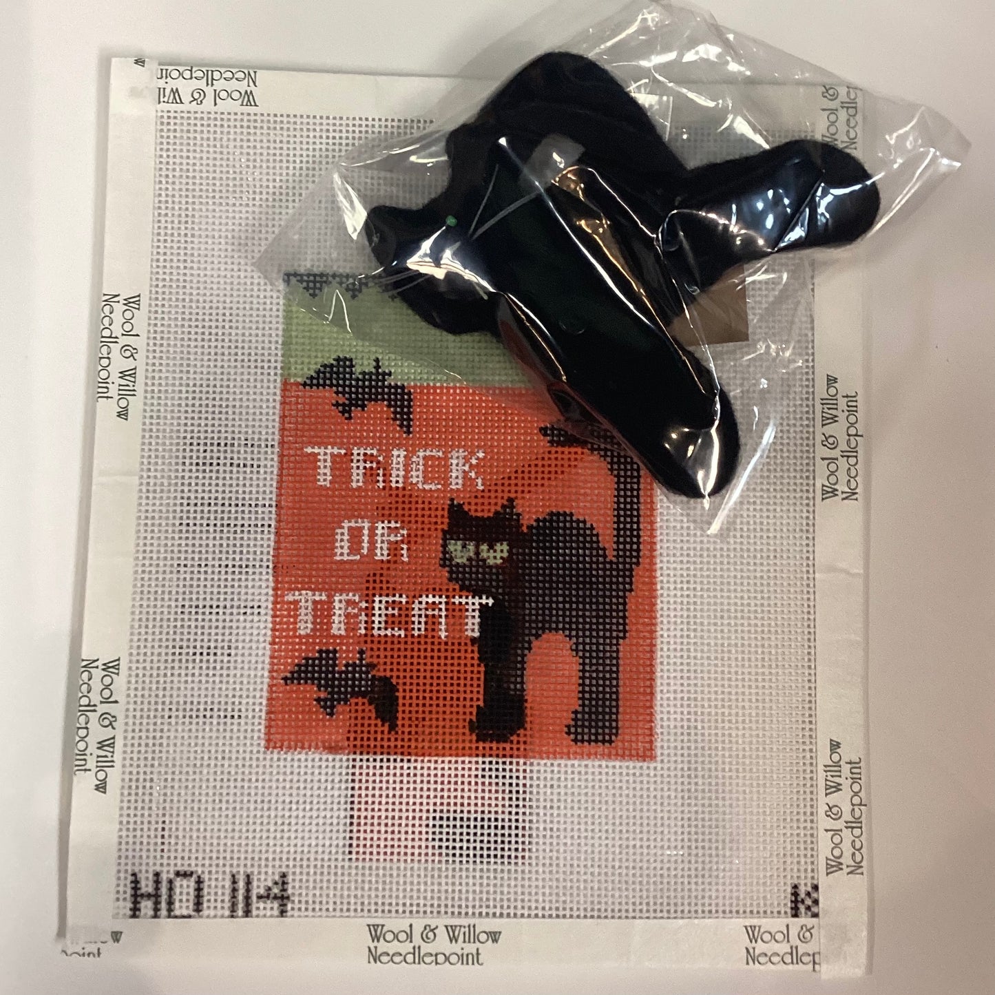 Black Cat Trick or Treat Bag with Cat