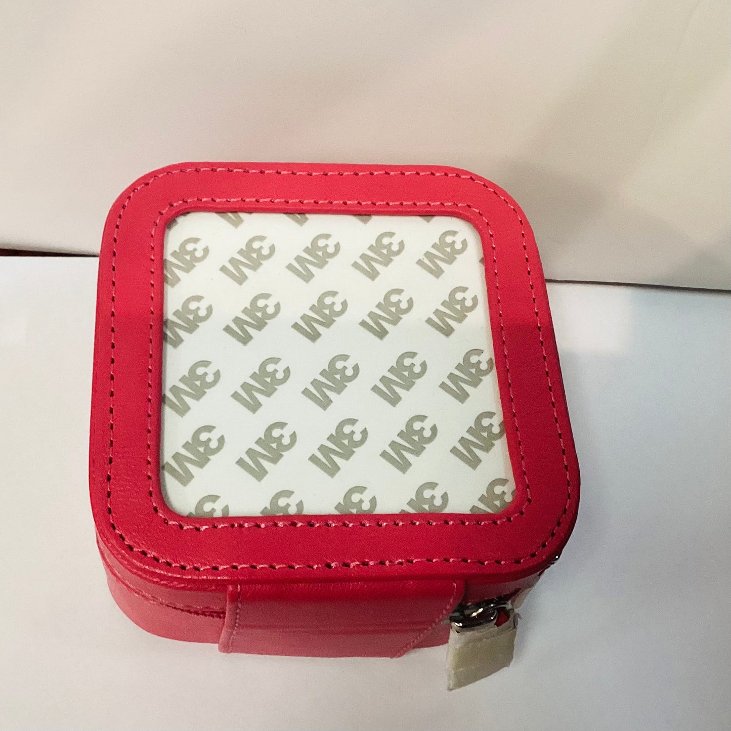 Leather Jewelry Case 3" insert - Hot Pink
