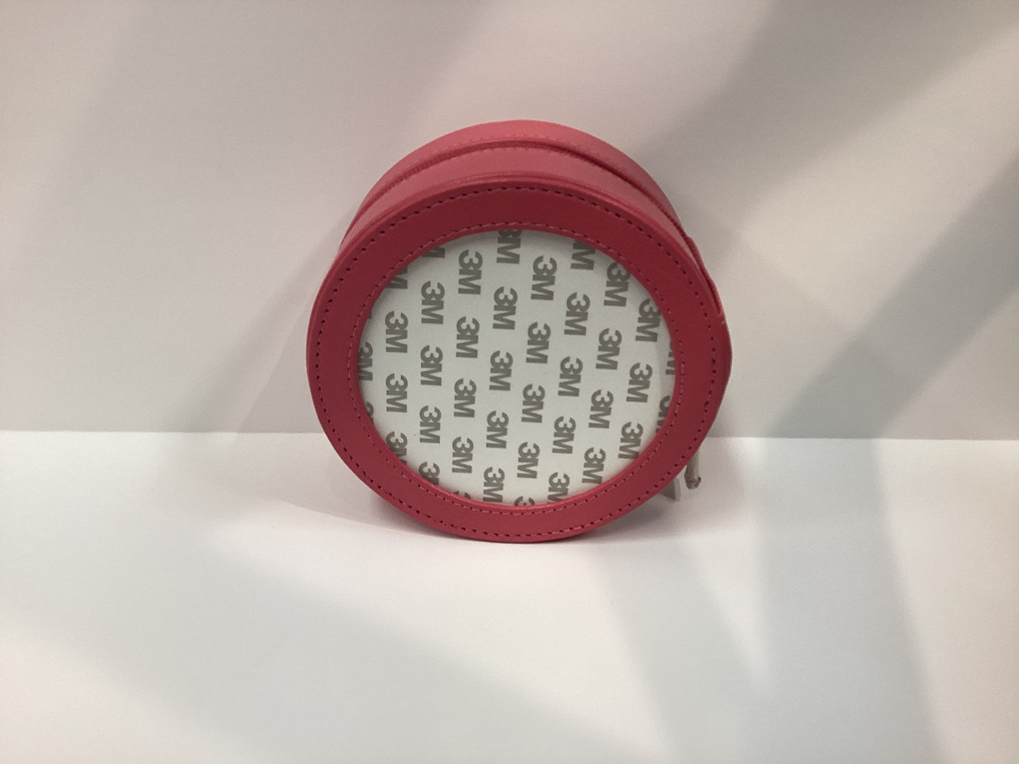 Leather Case 5" Round - Hot Pink