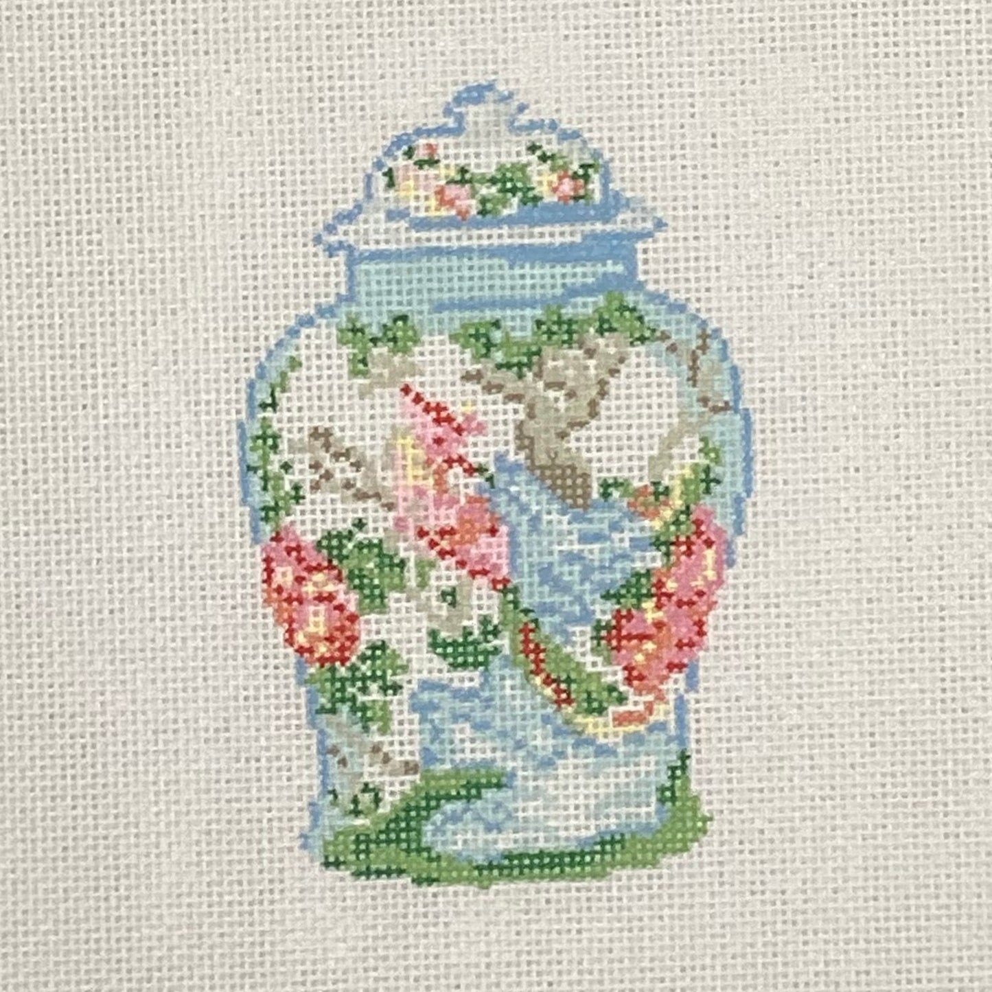 Lidded Jar with Bird