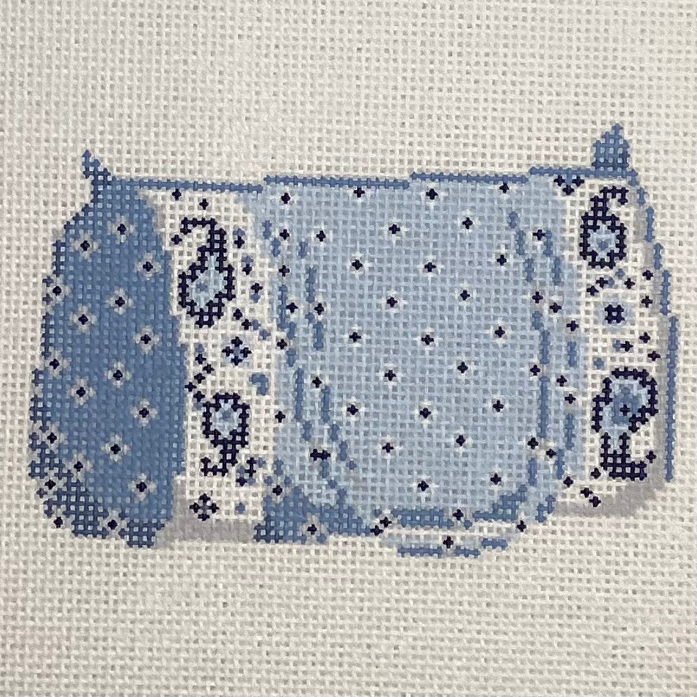 French Provincial Duffle Bag Blue