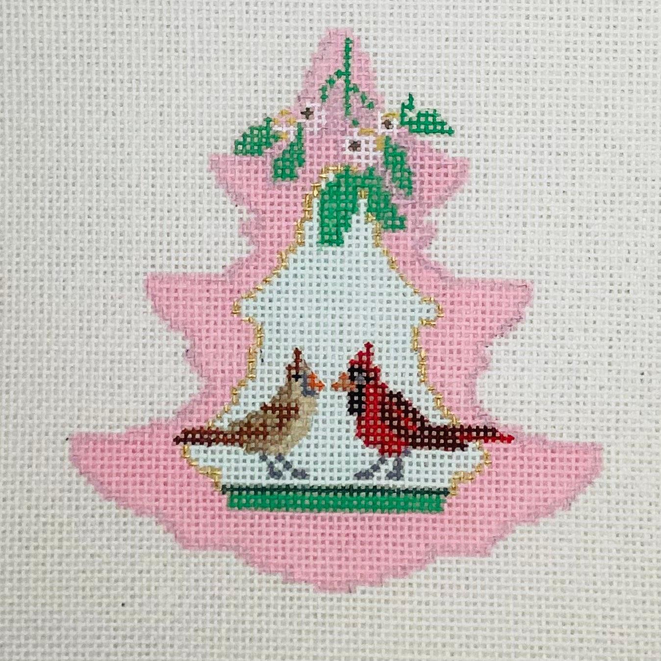 Pink Tree Cardinal Pair