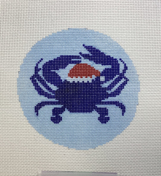 Blue Crab in a Santa Hat Ornament
