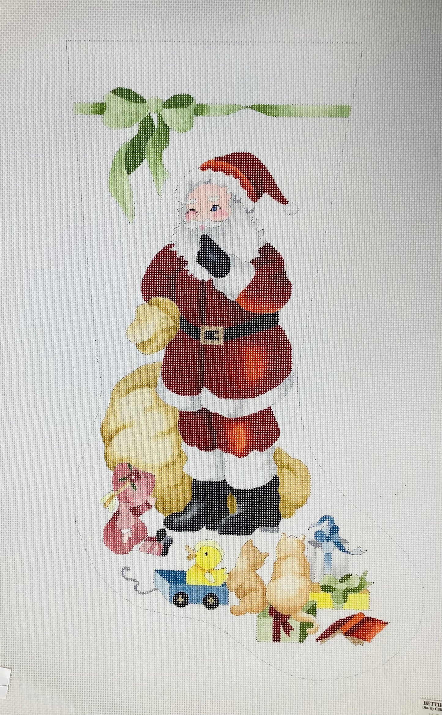 Winking Santa Stocking