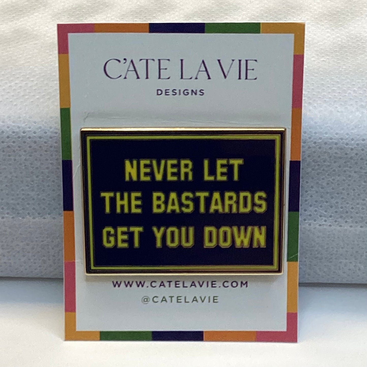 Never Let the Bastards (Blue) Needleminder