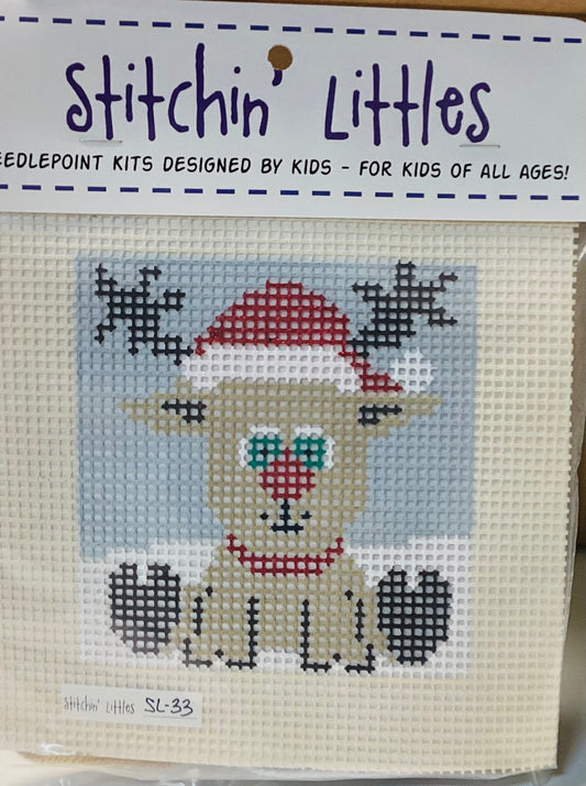 Stitchin' Littles Kit 5x5 - Reindeer