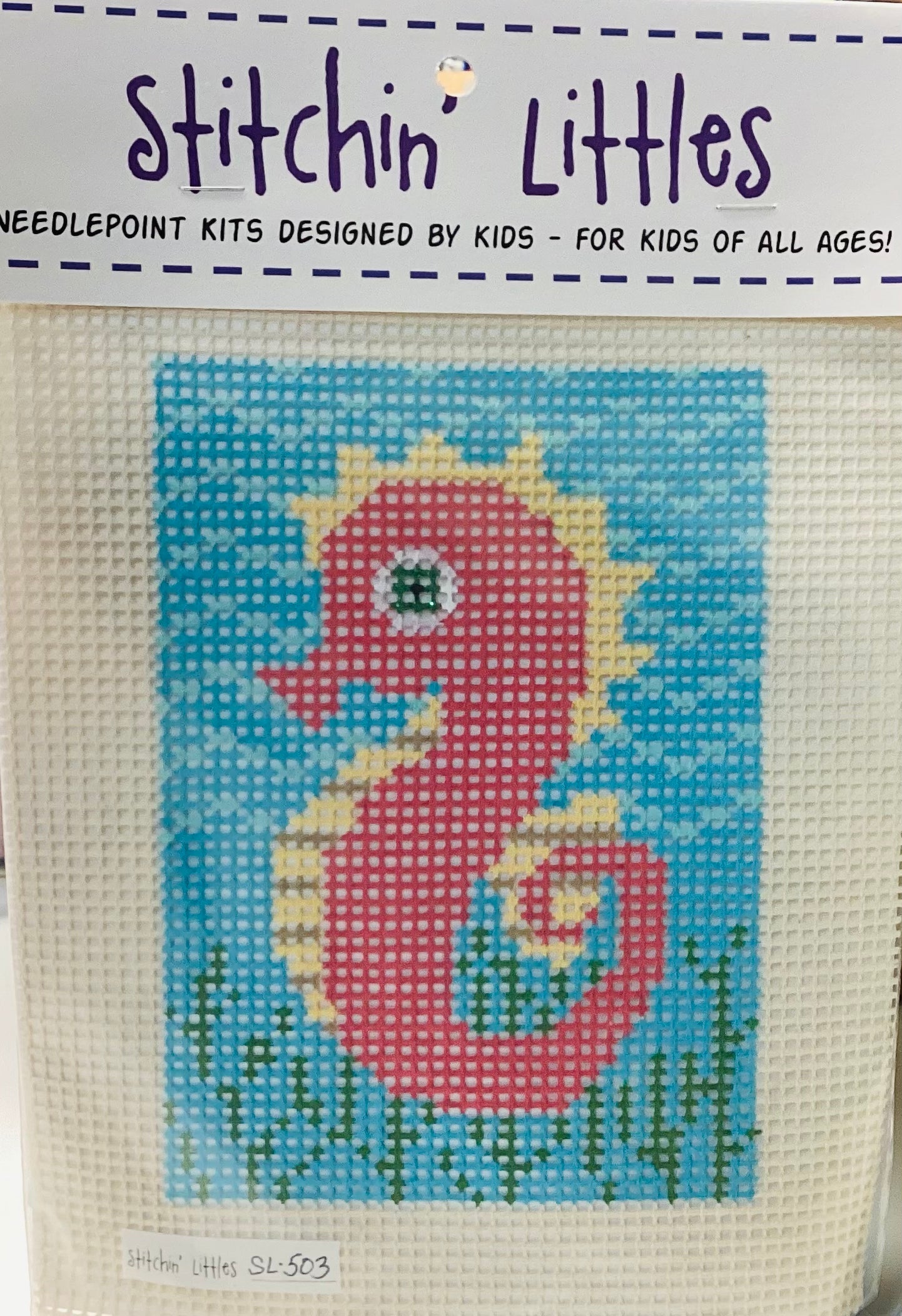 Stitchin' Littles Kit 5x7 - Seahorse