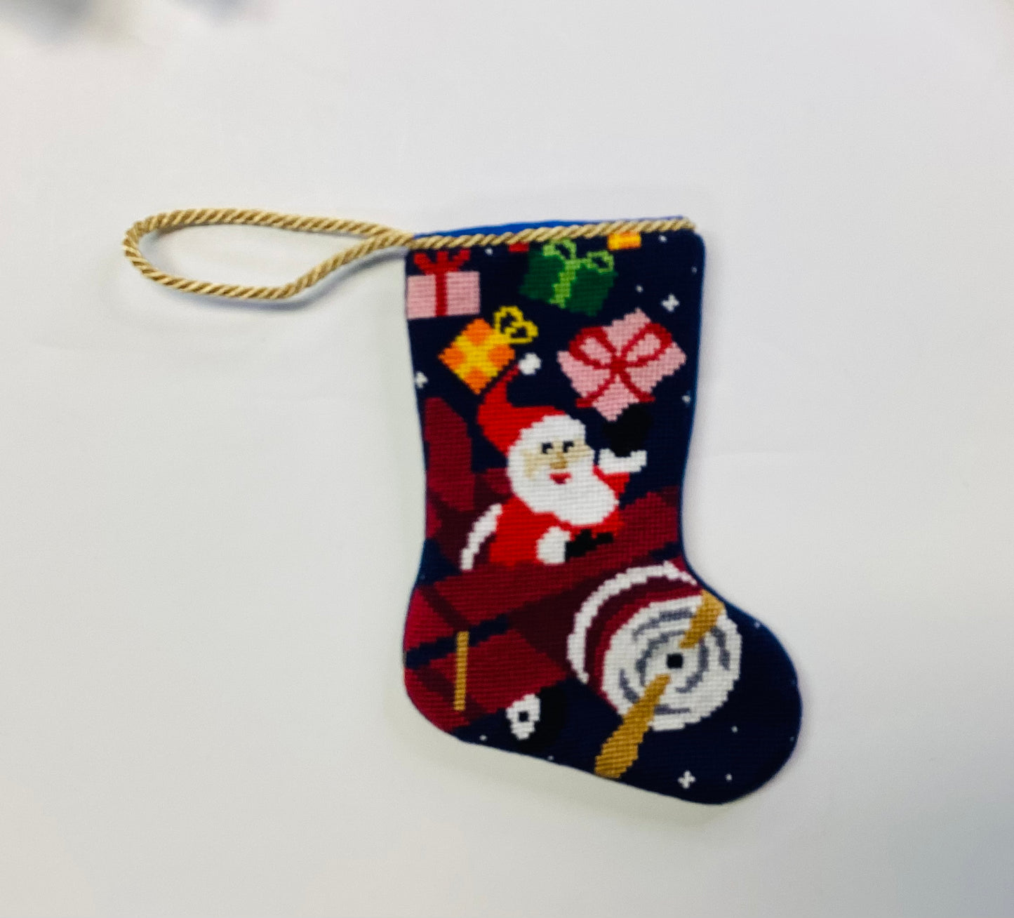 Santa in an airplane - Bauble Stocking