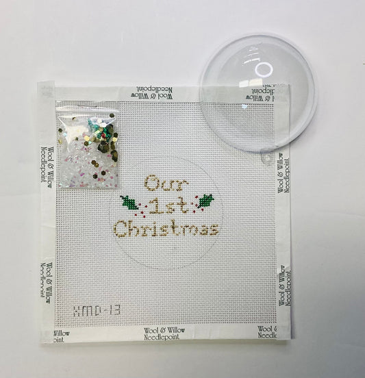 Our 1st Christmas  ClearDome/Confetti