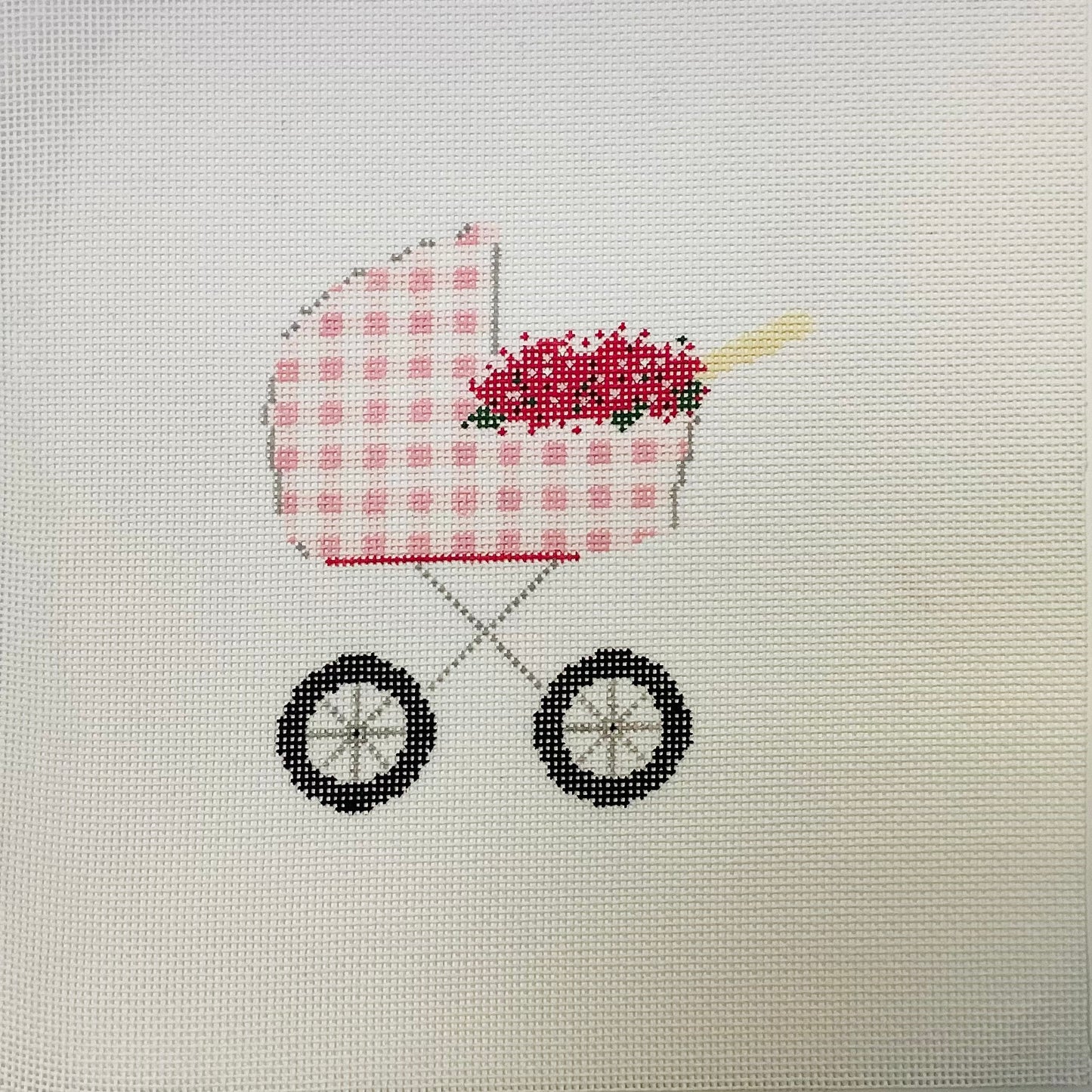 Baby Carriage - Pink Gingham
