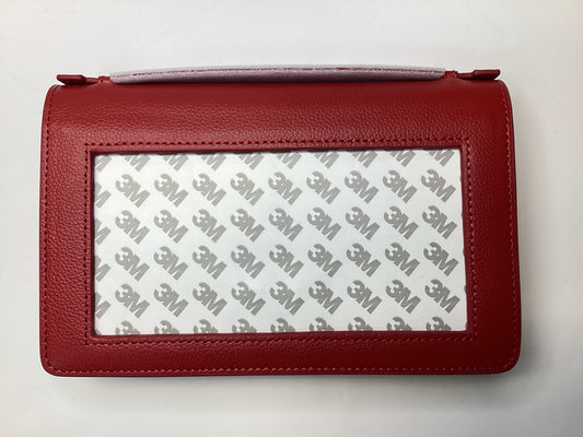 Everyday Clutch - Ruby Red w/silver chain