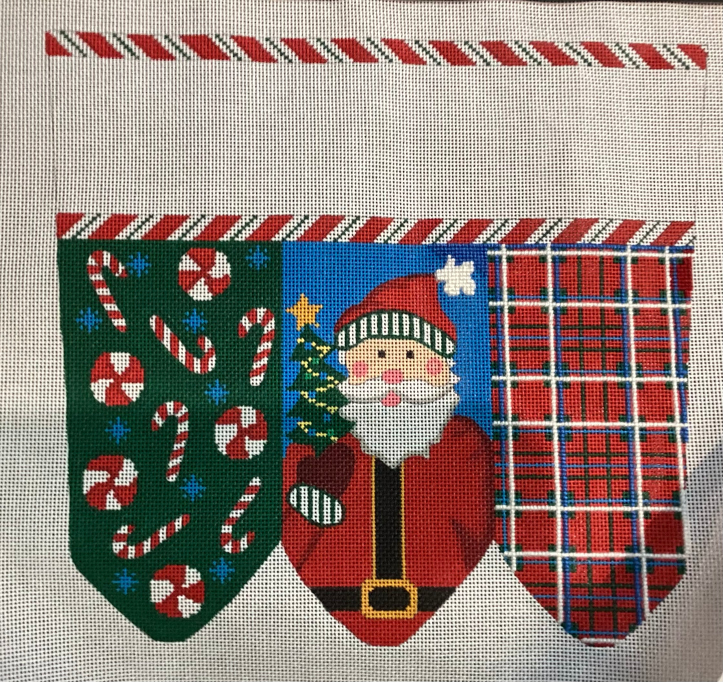 Stocking cuff with Santa