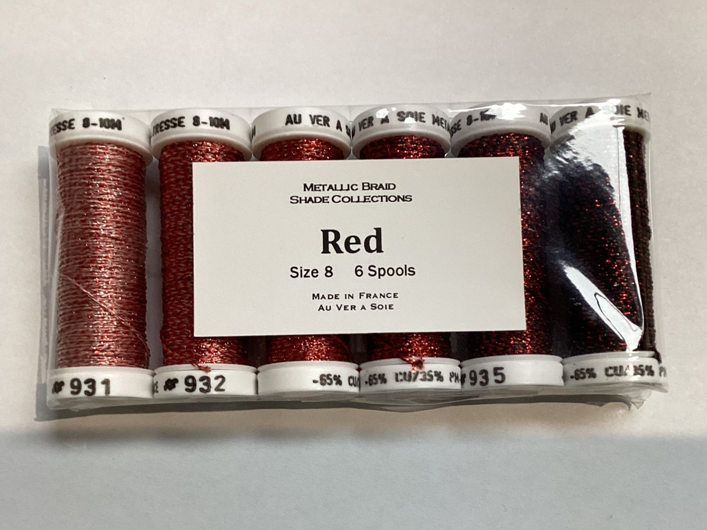 Au Ver A Soie Metallic Shade Collection Red Size 8