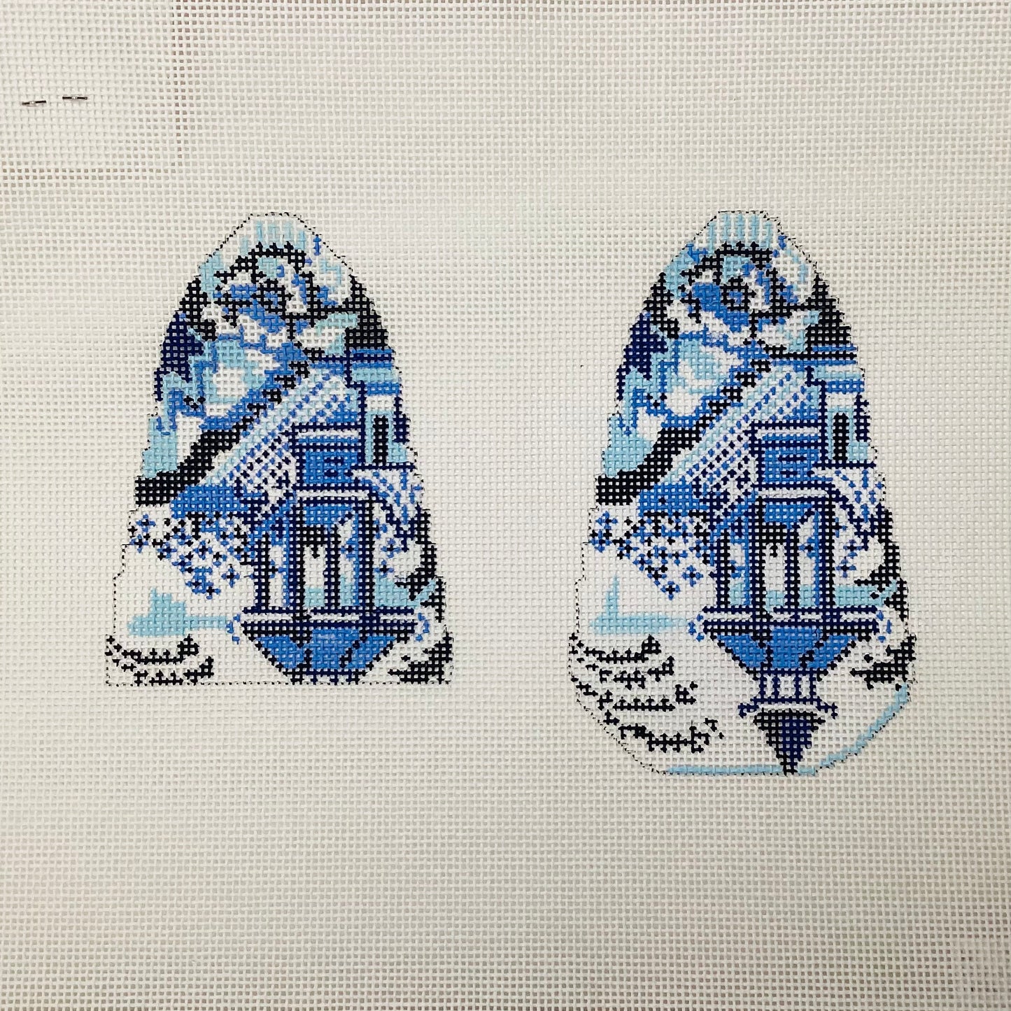 Blue/White Scissors Case