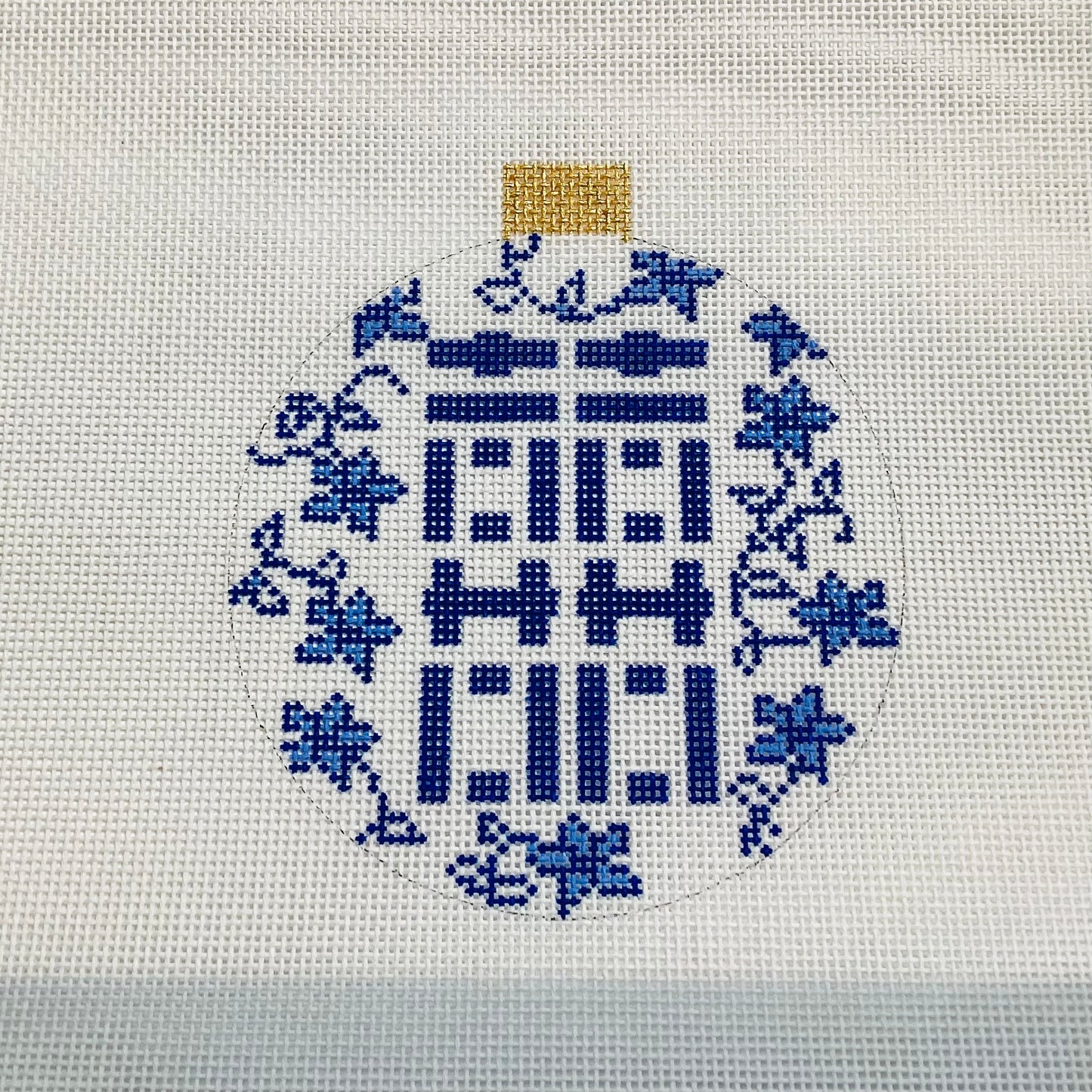 Blue/White Double Happiness