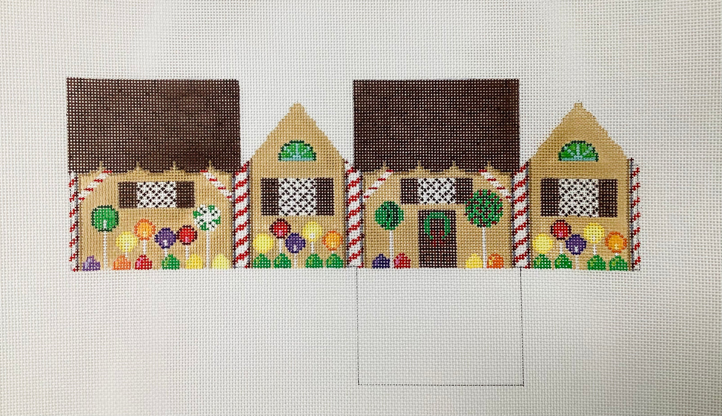 Chocolate Wafers and Lollipops, 3D Gingerbread House