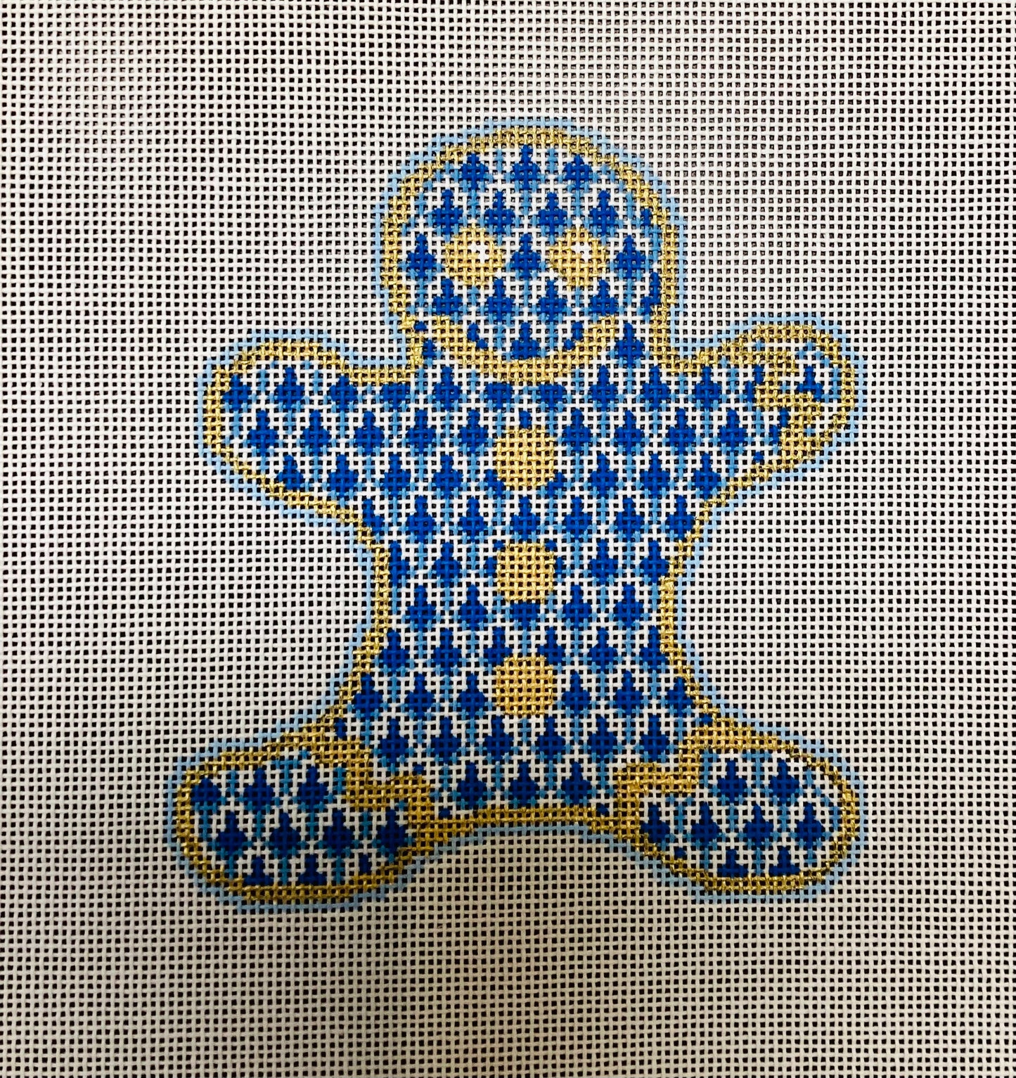 Blue Gingerbread Man