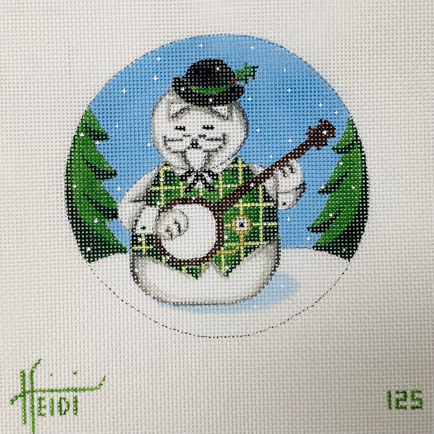 Snowman with Banjo