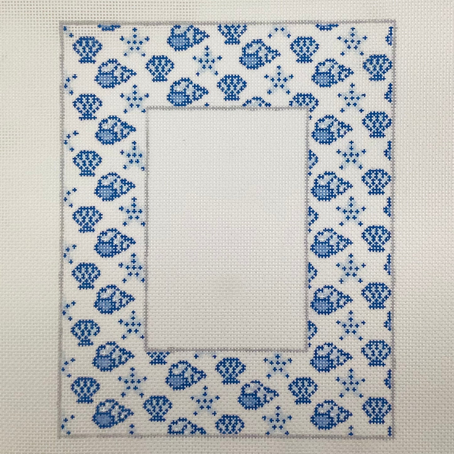 Blue Seashell Frame