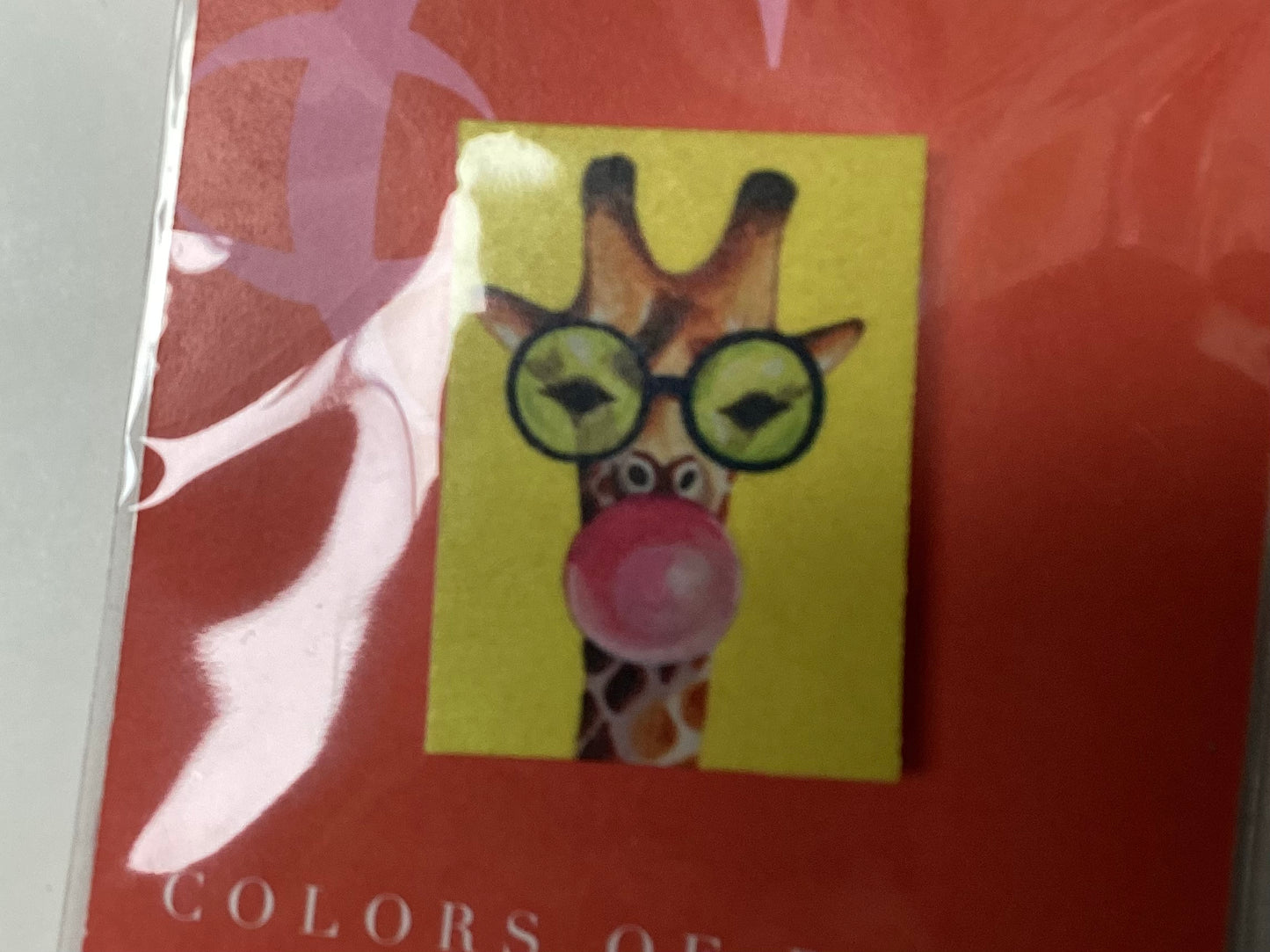 Giraffe with bubble Needleminder