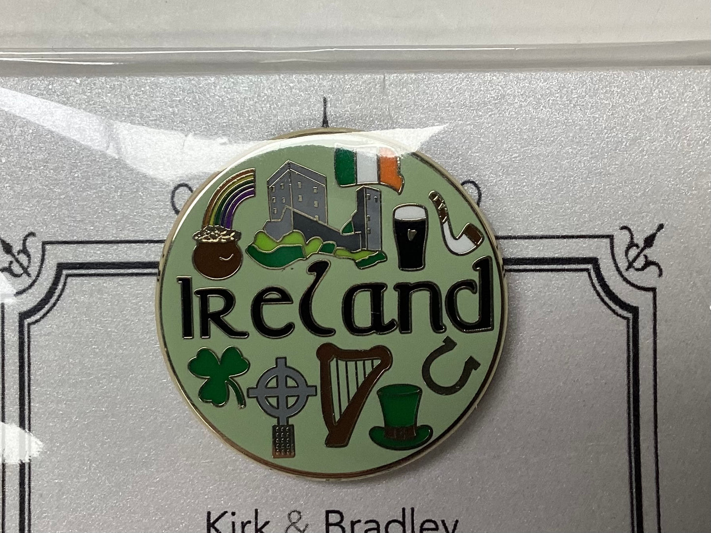 Ireland Enamel Magnet