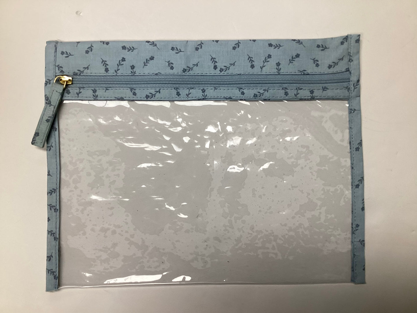 Medium Project bag with blue trim