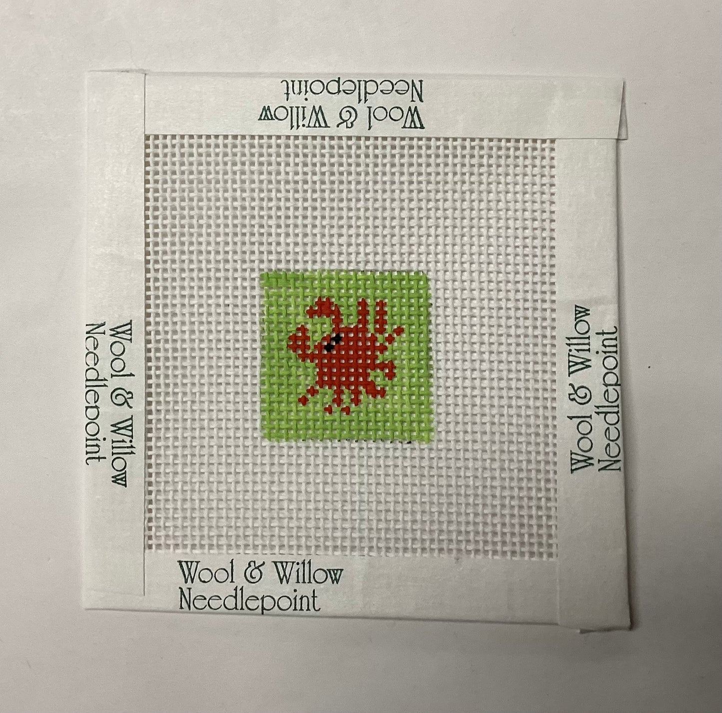 Crab 1 inch square Needlepoint