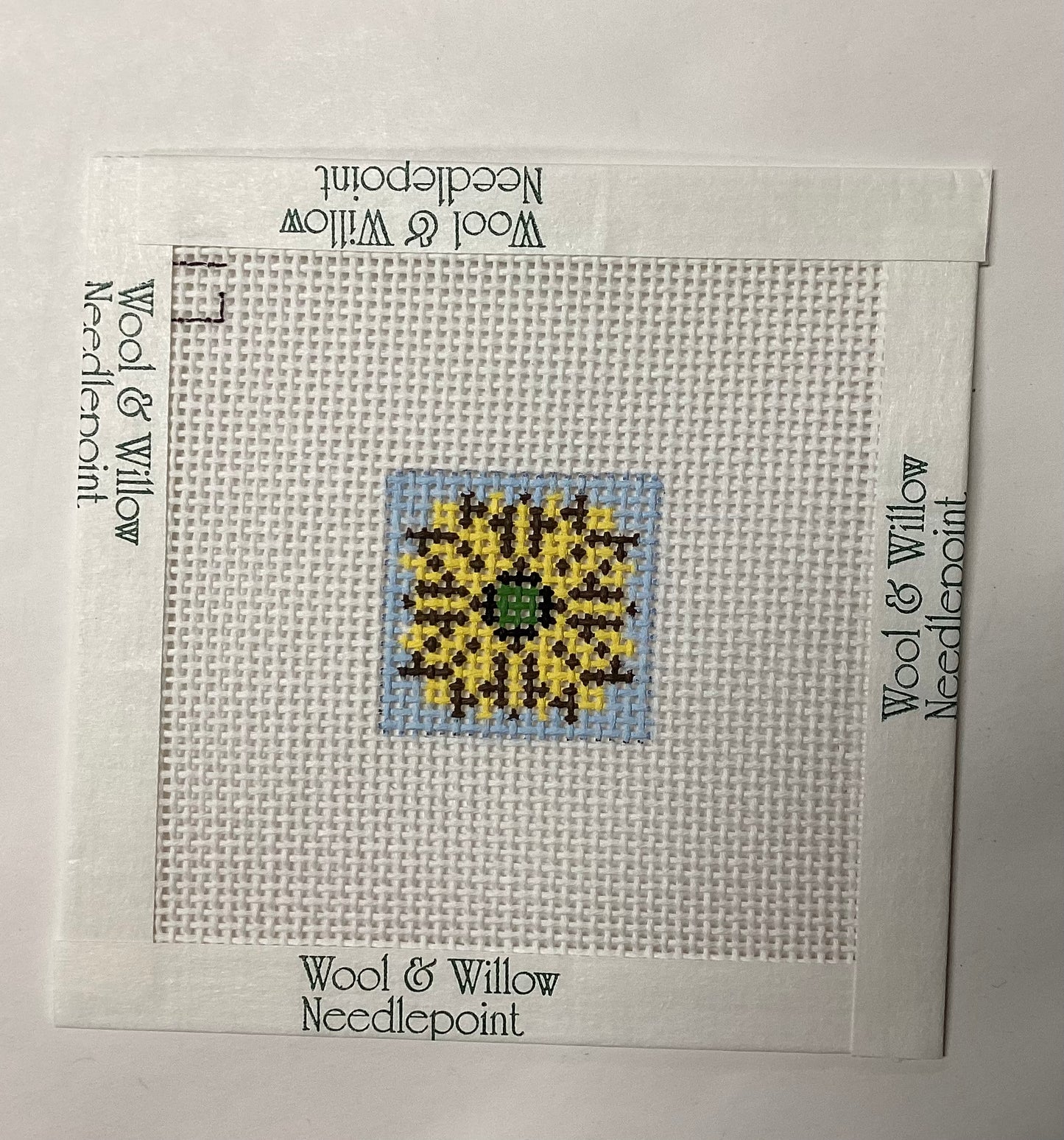 Sunflower 1 inch square Needlepoint