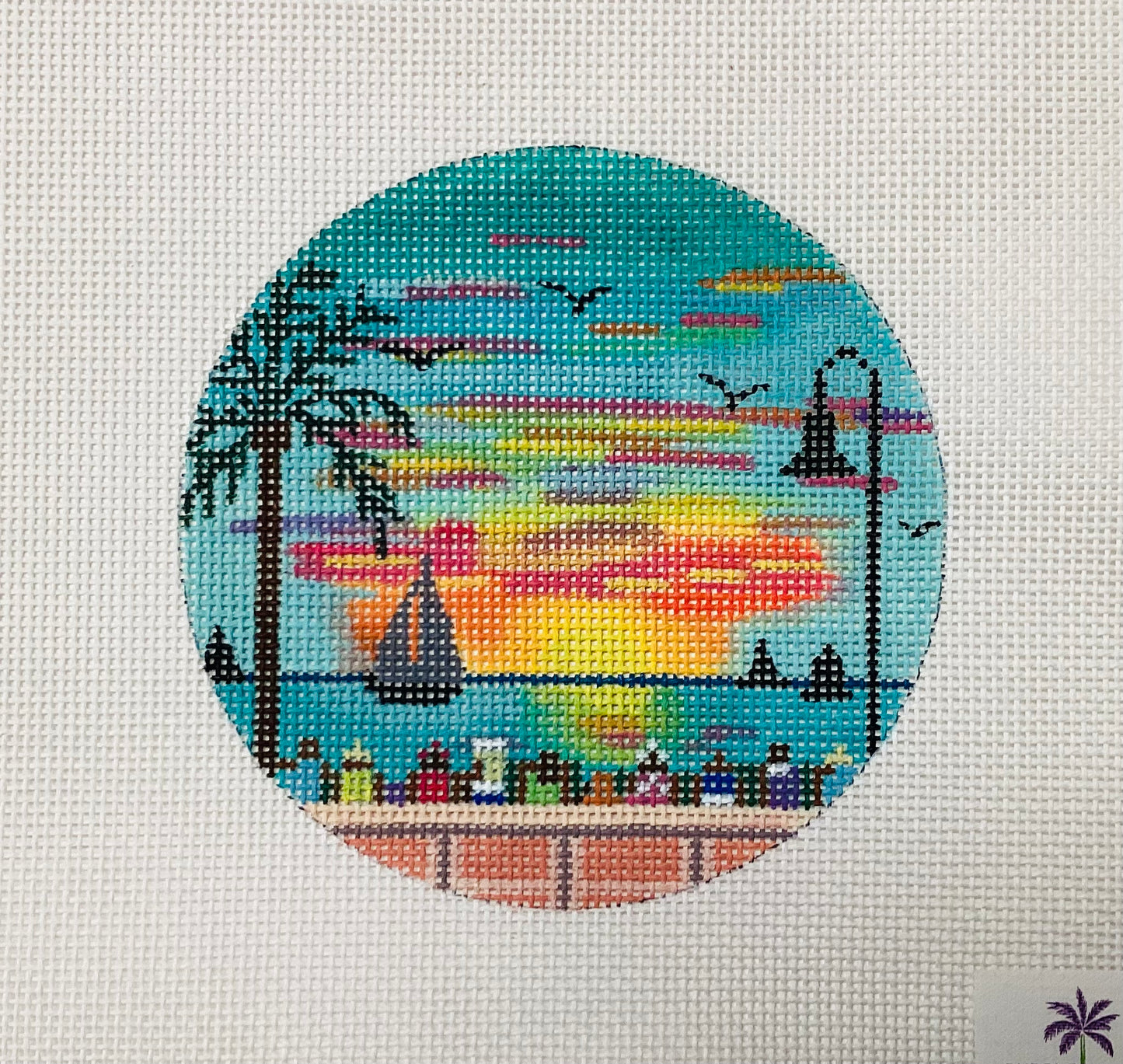 Lake Sunset Round
