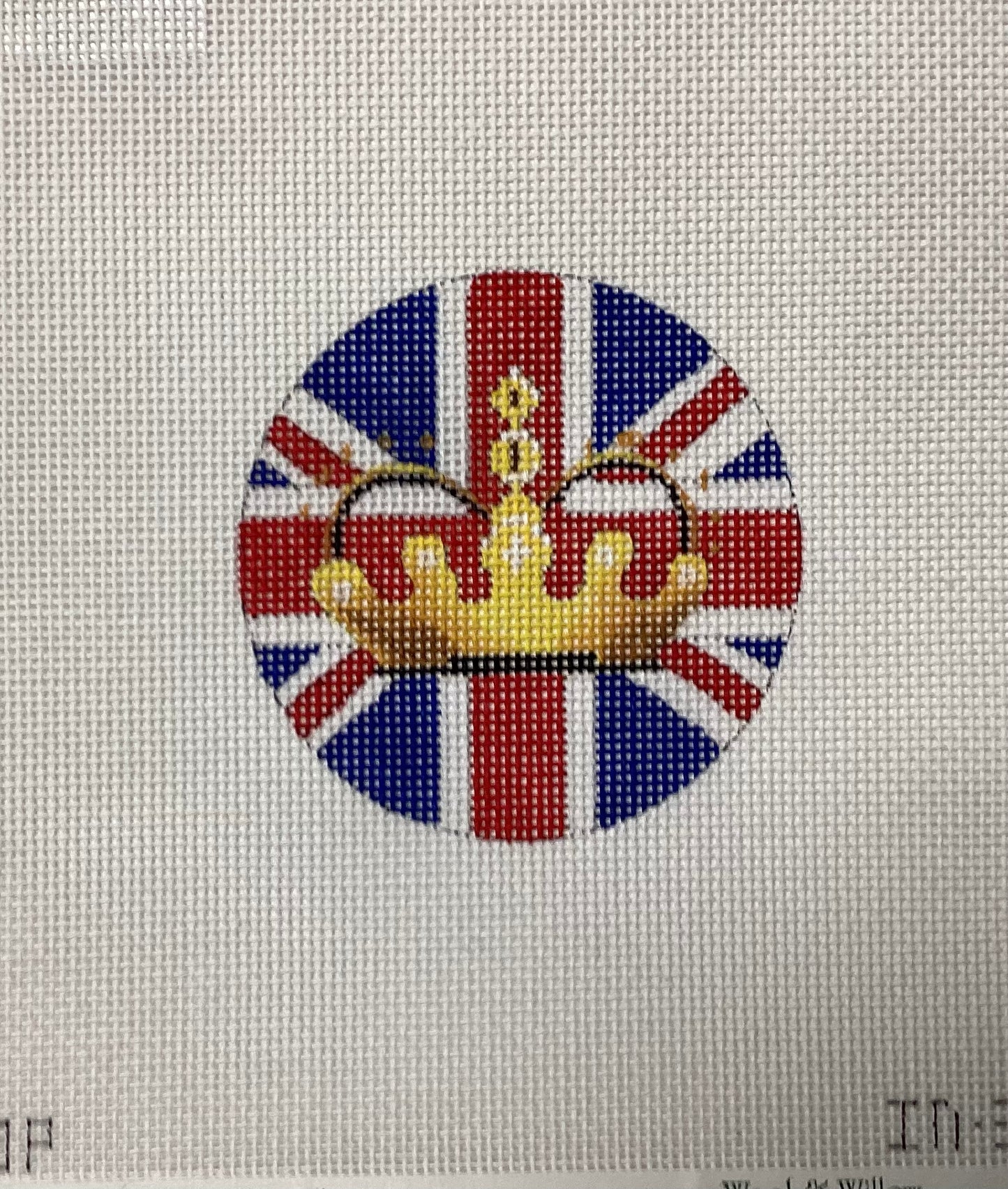 Union Jack and Crown Round