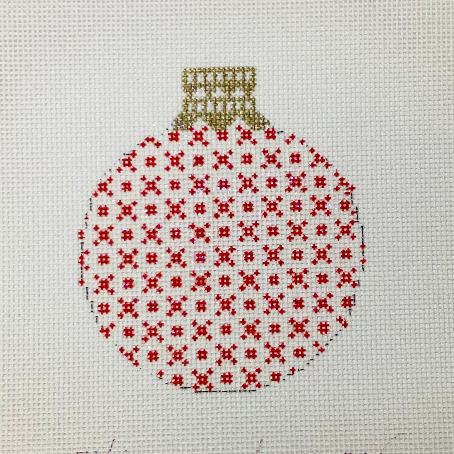 Red Geometric Ornament
