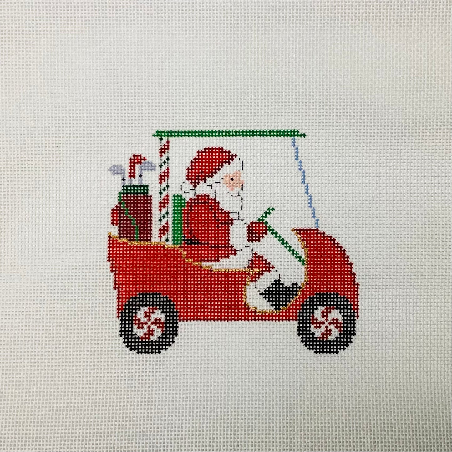 Golf Cart Santa