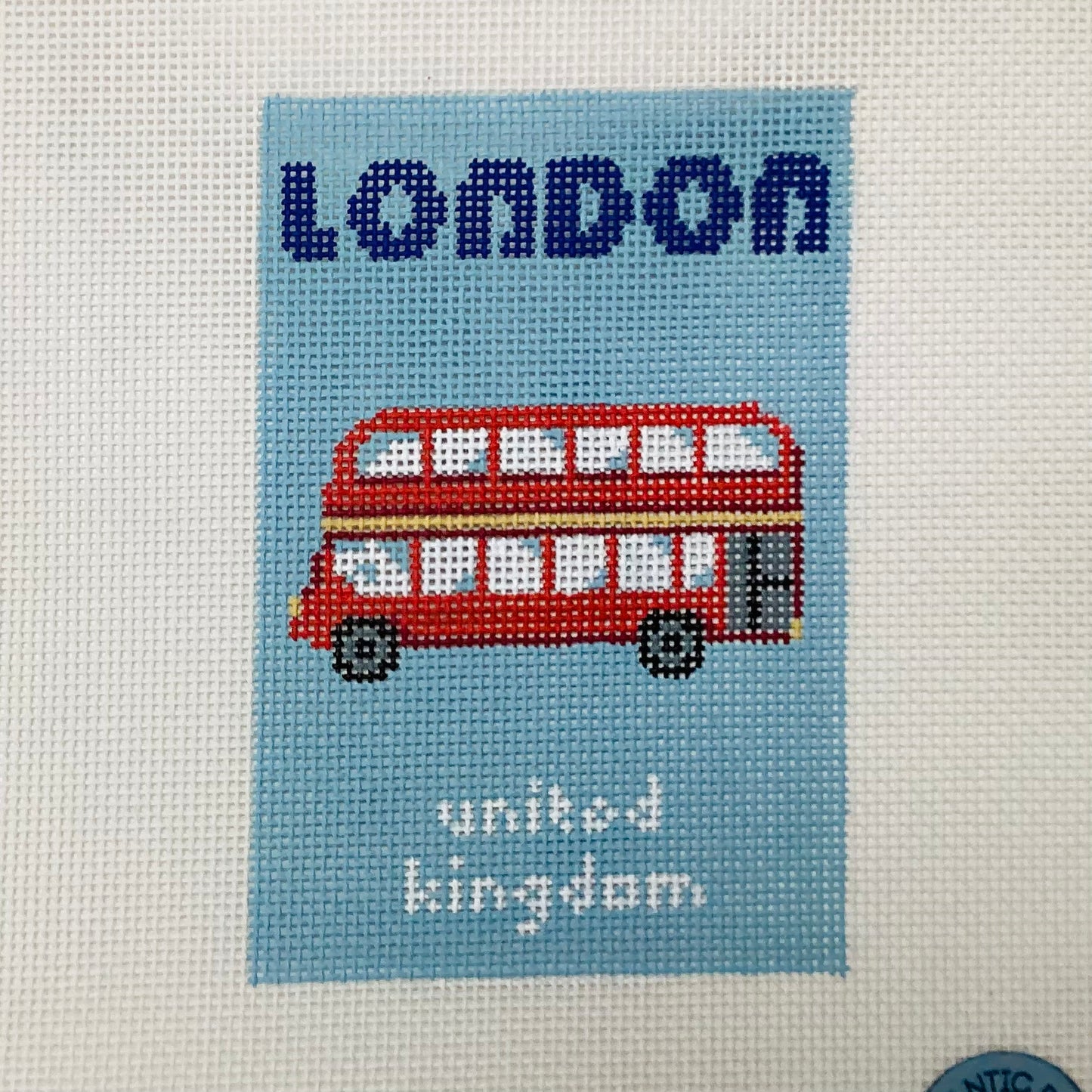London Travel Book Needlepoint