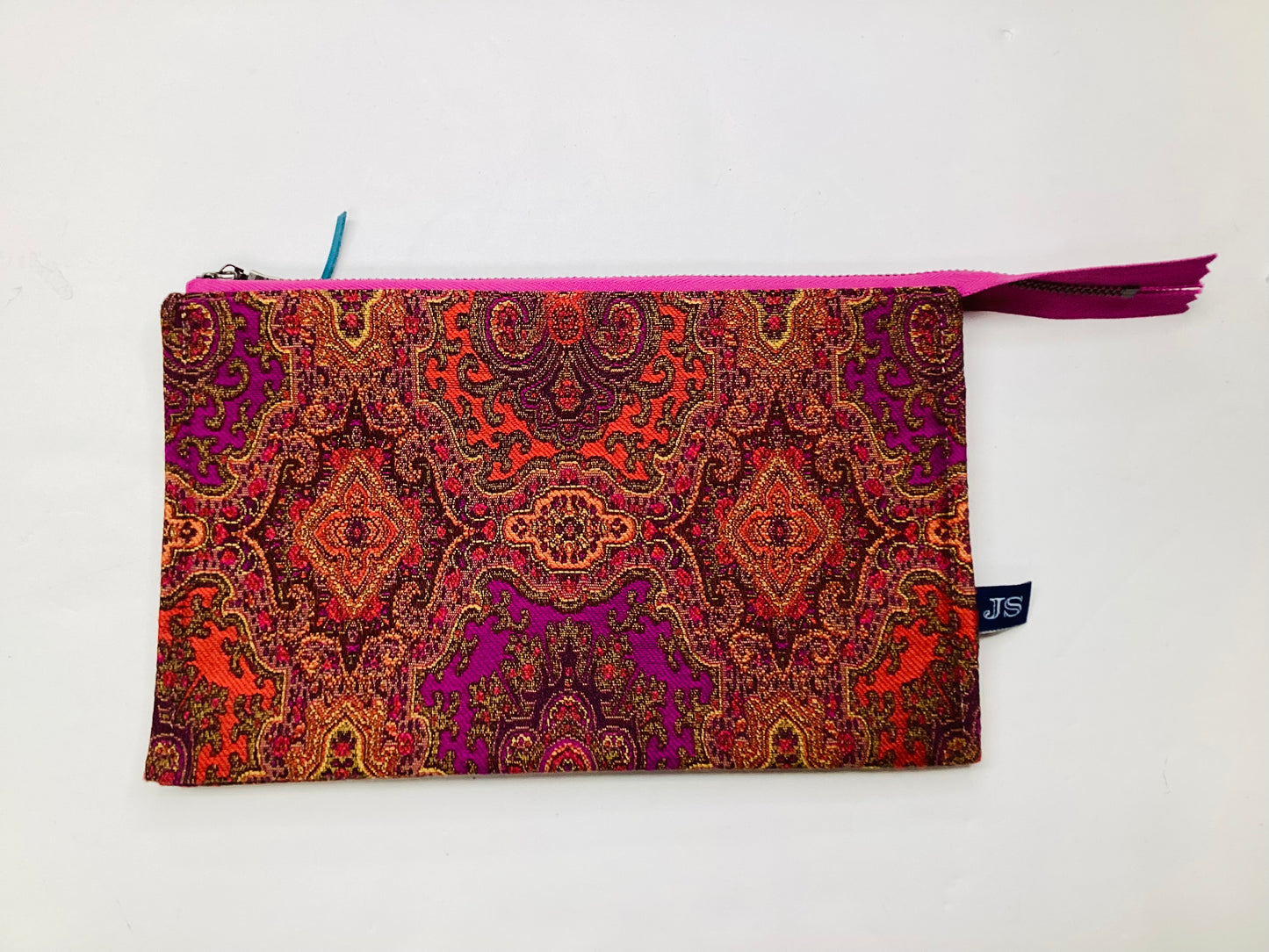 Jenni Sandberg Pocket Bag - Orange Purple Brocade