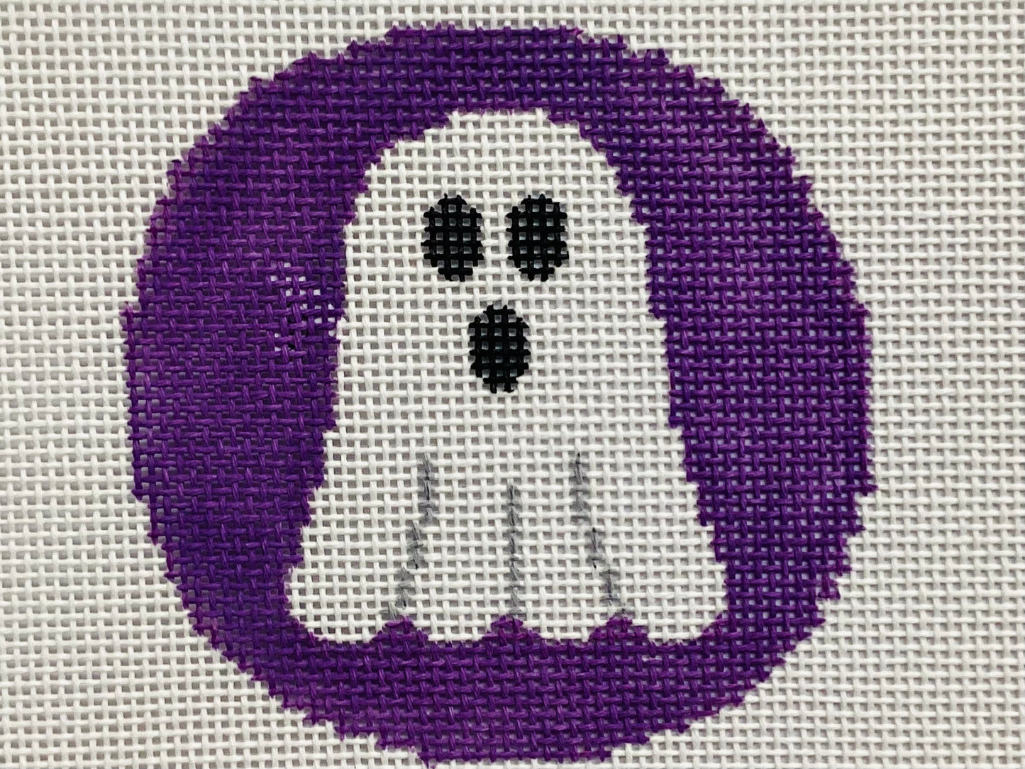 Ghost on purple 3" round
