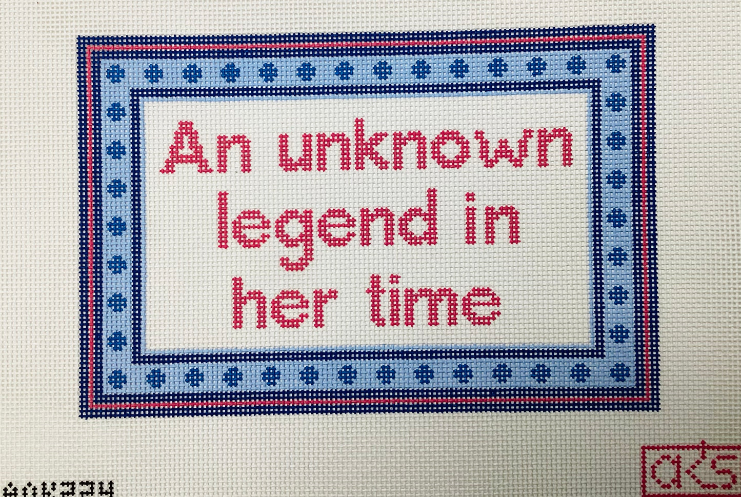 An Unknown Legend Needlepoint