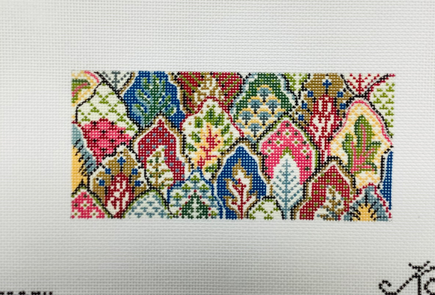 Oberkampf Leaf Wallet Needlepoint