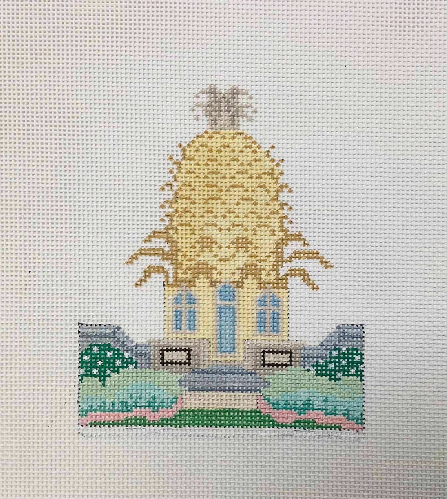 Pineapple Garden Standup Needlepoint