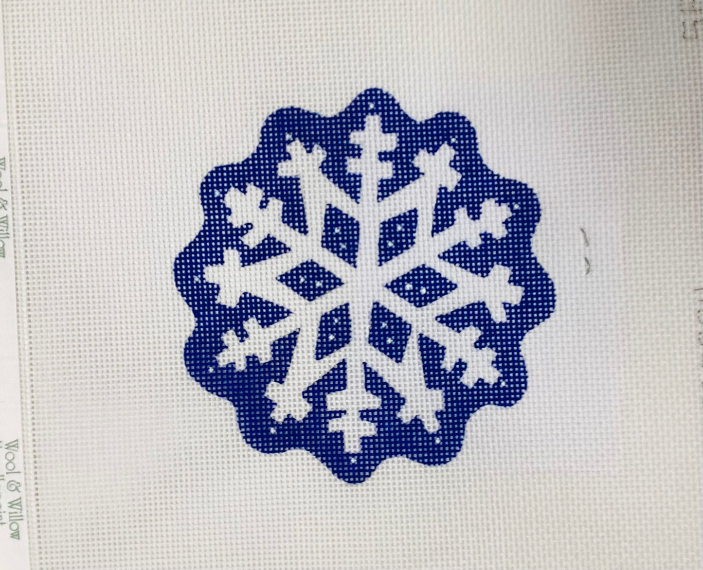 Scalloped Snowflake Blue