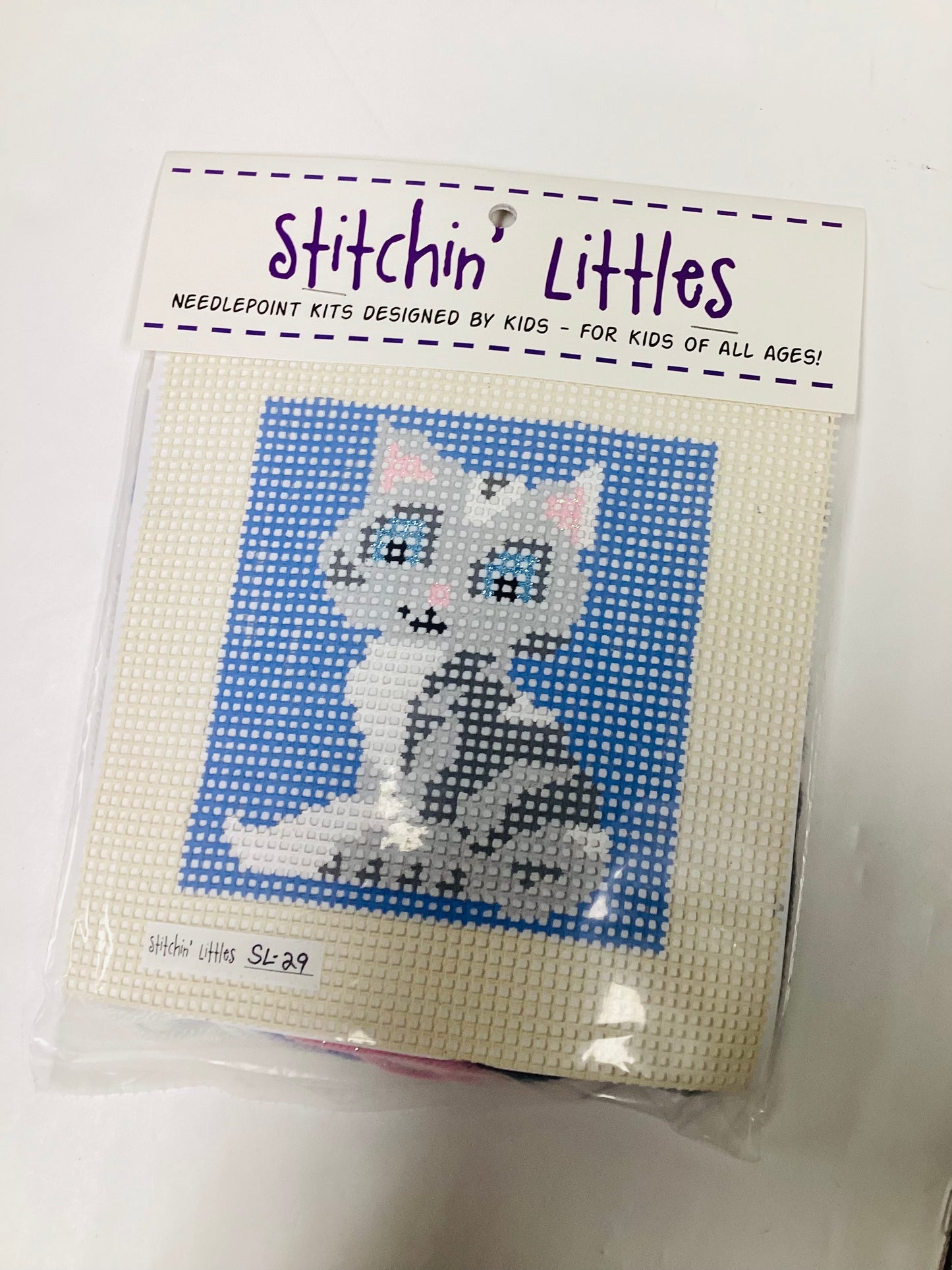 Stitchin' Littles Kit 5x5 Pretty Kitty