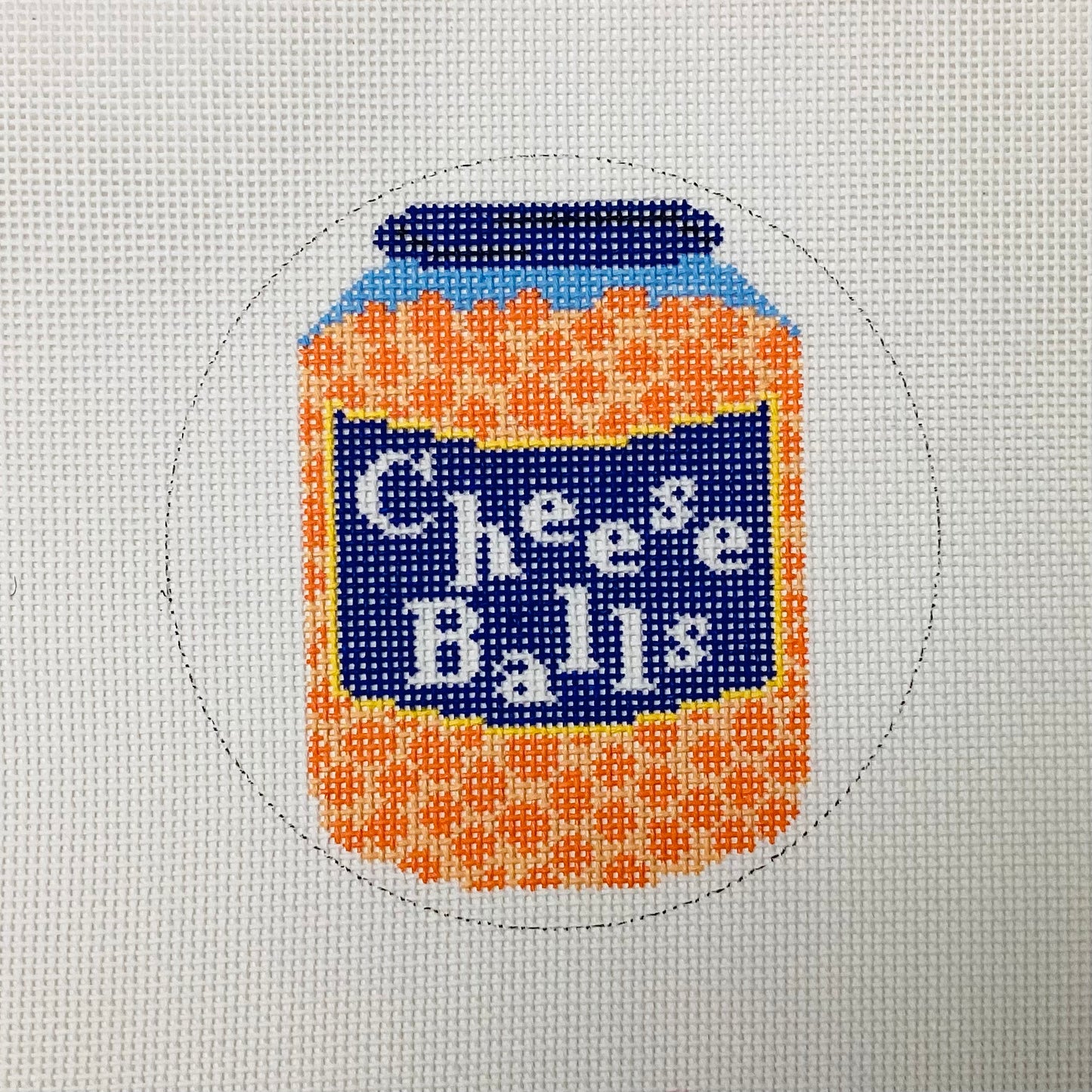 Cheese Balls Needlepoint Canvas