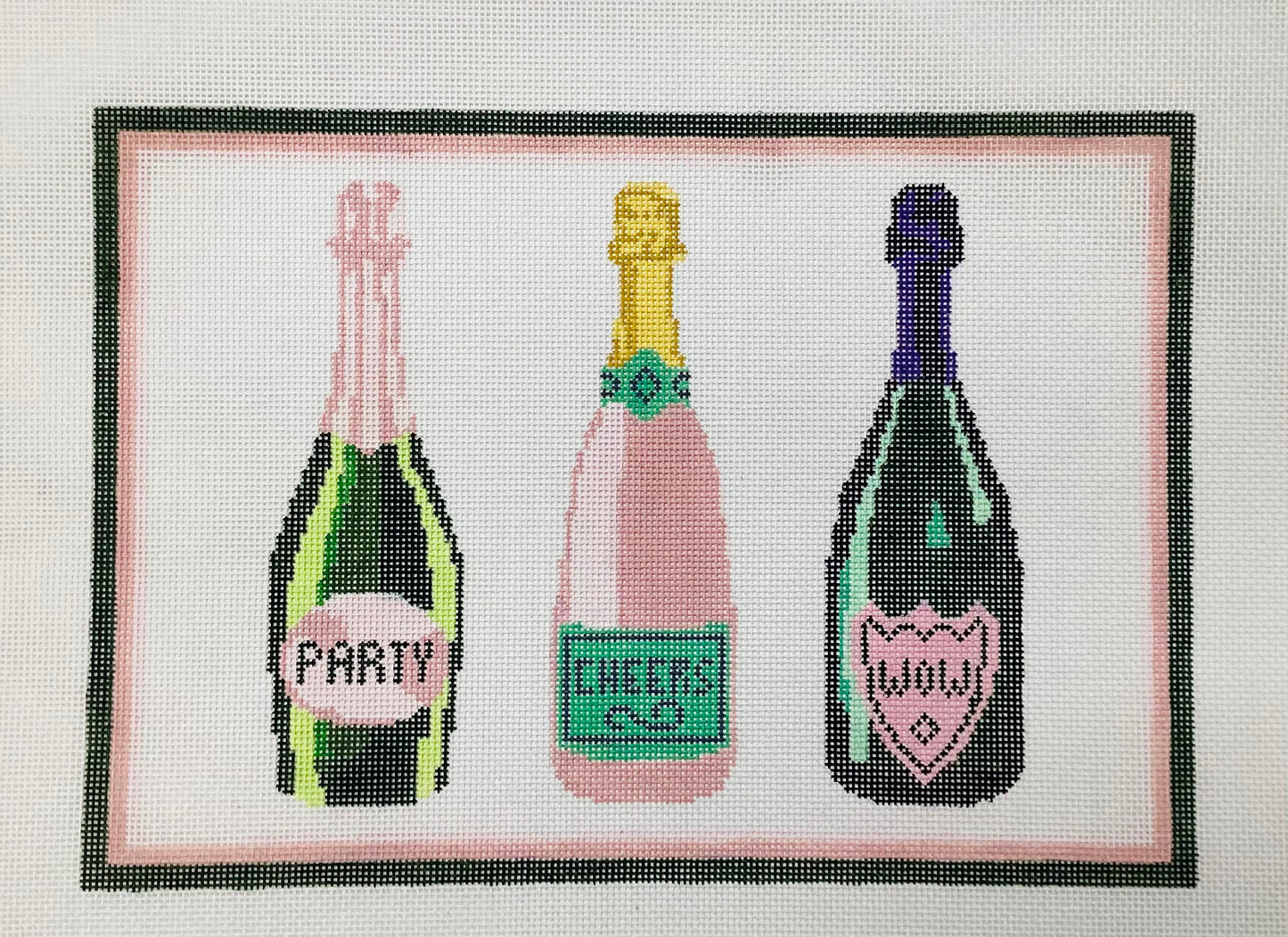 Champagne Trio Needlepoint Canvas