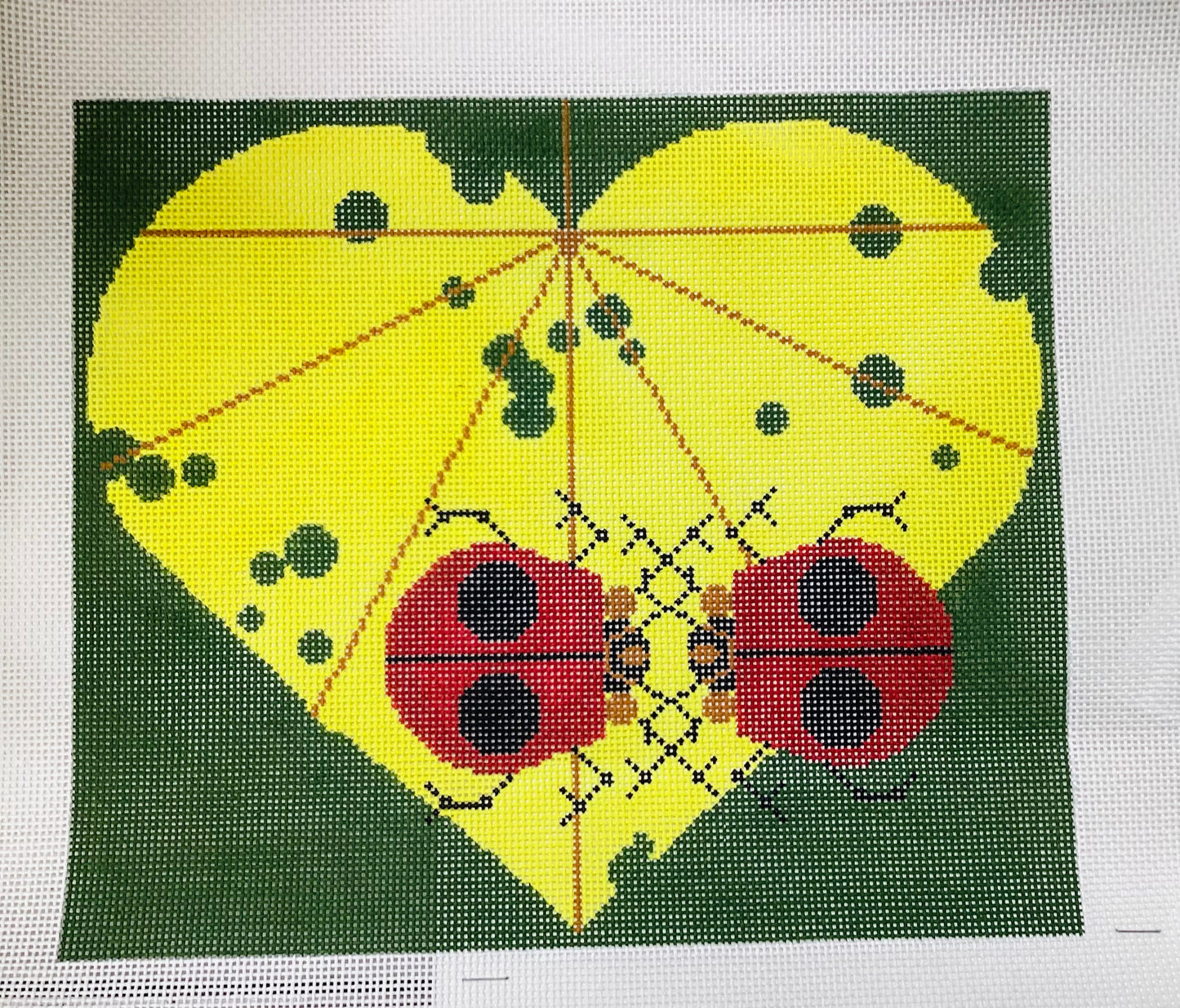 Ladybug Lovers needlepoint