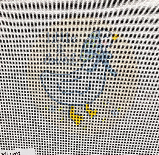 Little and Loved Round Needlepoint
